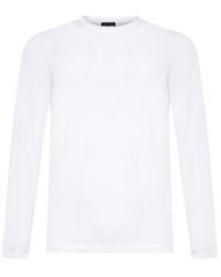 Giorgio Armani - Crewneck Long-sleeved T-shirt - Lyst