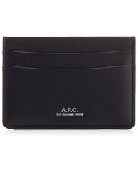 A.P.C. - Black Andre Card Holder - Lyst