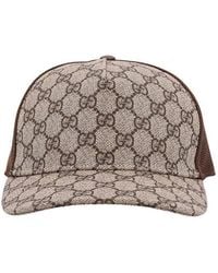 Gucci Gg Supreme Angry Cat Baseball Cap in Black for Men
