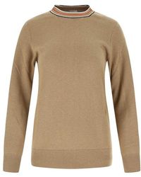 Burberry - Beige Cashmere Sweater Beige - Lyst