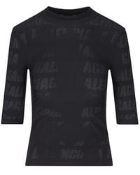 Balenciaga - All-over Logo Sequin Embellished Top - Lyst