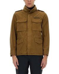 Aspesi - Jacket With Emblem Detail - Lyst