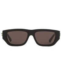 Bottega Veneta - Rectangular Frame Sunglasses - Lyst