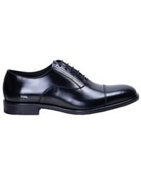 Karl Lagerfeld - Round Toe Lace-Up Shoes - Lyst