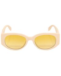 Alexander McQueen - Oval Frame Sunglasses - Lyst