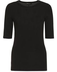 Fabiana Filippi - Cut-Out Crewneck Ribbed Top - Lyst