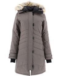 Canada Goose Lorette Fur Trimmed Hooded Parka - Gray