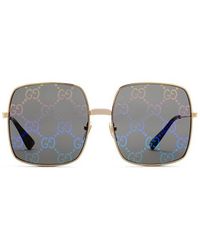 Gucci Oversized Square Framed Sunglasses - Multicolour