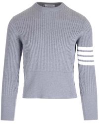 Thom Browne - Crew Neck Pullover - Lyst