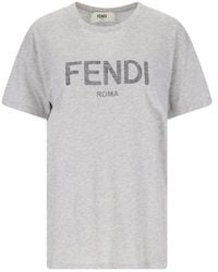 Fendi - Logo T-shirt - Lyst