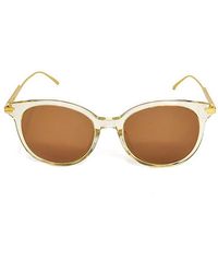 Bottega Veneta - Round-frame Sunglasses - Lyst
