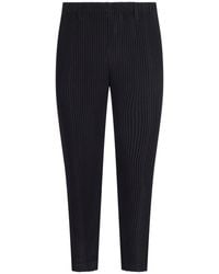 Homme Plissé Issey Miyake - Pleated Tailored Trousers - Lyst