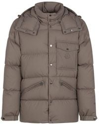Moncler - Logo Patch Padded Coat - Lyst