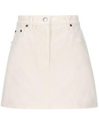 Prada - Triangle-logo Mini Skirt - Lyst