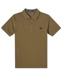 Fred Perry - Laurel Wreath-embroidered Short-sleeved Polo Shirt - Lyst