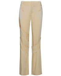 Blumarine - Cream Acetate Blend Cargo Pants - Lyst