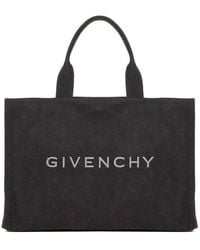 Givenchy - Logo Embroidered Open-top Tote Bag - Lyst