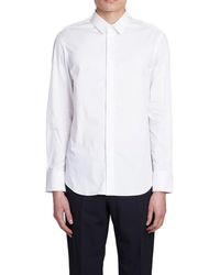Emporio Armani - Plain Long-sleeved Buttoned Shirt - Lyst