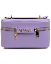 Versace - Tag Zipped Vanity Bag - Lyst