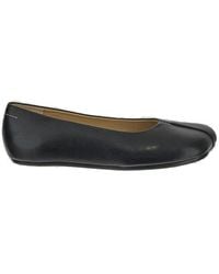 MM6 by Maison Martin Margiela - Stitch-Out Asymmetric Toe Ballerina Shoes - Lyst