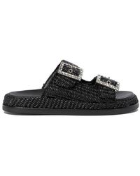 Alibi - Greta Buckle Slide Sandals - Lyst