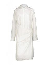 Balenciaga - White Wrap Short Dress Clothing - Lyst