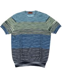 Missoni - Striped Crewneck T-shirt - Lyst