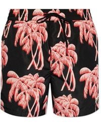 DIESEL - Bmbx-rio-41-zip Palm-tree Swim Shorts - Lyst