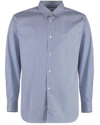 Comme des Garçons - Striped Cotton Shirt - Lyst