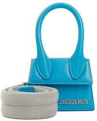 Jacquemus Le Chiquito Logo Plaque Mini Tote Bag - Blue