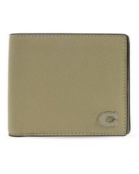 COACH - Leather Wallet With Logo - Lyst