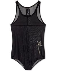 Rick Owens - X Champion Semi-sheer Tank Bodysuit - Lyst