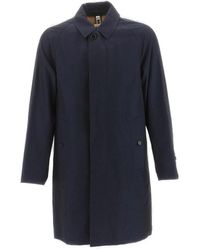 Burberry - Single-breasted Long Coat - Lyst
