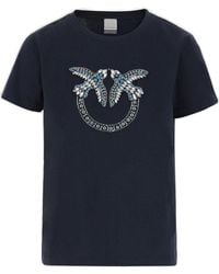 Pinko Logo T-Shirt in White | Lyst Pinko Logo T-Shirt in White | Lyst