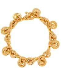 Bottega Veneta - Gold Silver Bracelet - Lyst