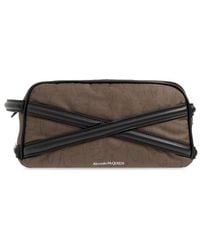 Alexander McQueen - Cross Detailed Zipped Wash Bag - Lyst