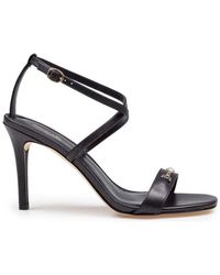 Michael Kors Olympia Logo-print Chunky Sandals in Natural | Lyst