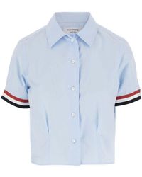Thom Browne - Cotton Crop Shirt - Lyst