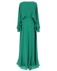Valentino - Long-sleeved Crepe Dress - Lyst