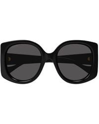 Gucci - Geometric Frame Sunglasses - Lyst