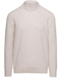 Tagliatore - High-neck Knitted Sweater - Lyst