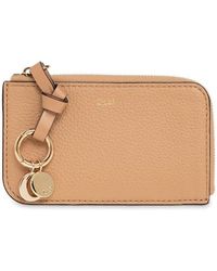 Chloé - ‘Alphabet’ Leather Card Case - Lyst
