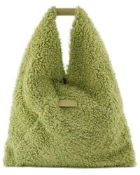 MM6 by Maison Martin Margiela - Classic Japanese Sherpa Top Handle Bag - Lyst