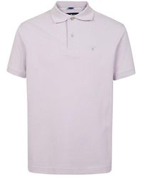 Barbour - Logo Embroidered Short Sleeved Polo Shirt - Lyst