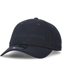 Canada Goose Logo Embroidered Baseball Cap - Blue