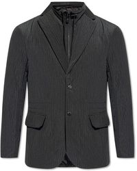 Emporio Armani - Jacket With Blazer Motif, - Lyst