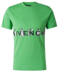 Givenchy X Josh Smith Reaper Logo-embroidered Crewneck T-shirt - Green