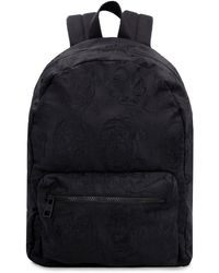 Alexander McQueen Jacquard Fabric Backpack - Black