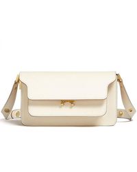 Marni - East/west Trunk Bag In Saffiano Leather - Lyst