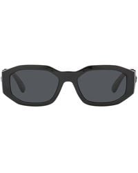Versace - Rectangular Frame Sunglasses - Lyst